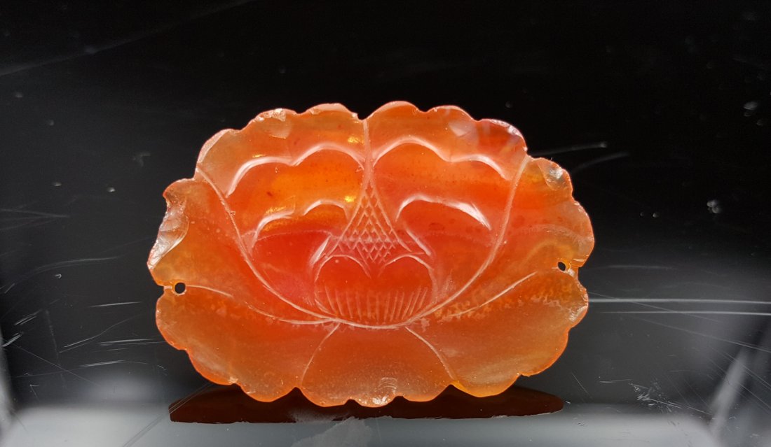Chinese Agate Carved Ornament Pendant, 1800s (1 of 2)
