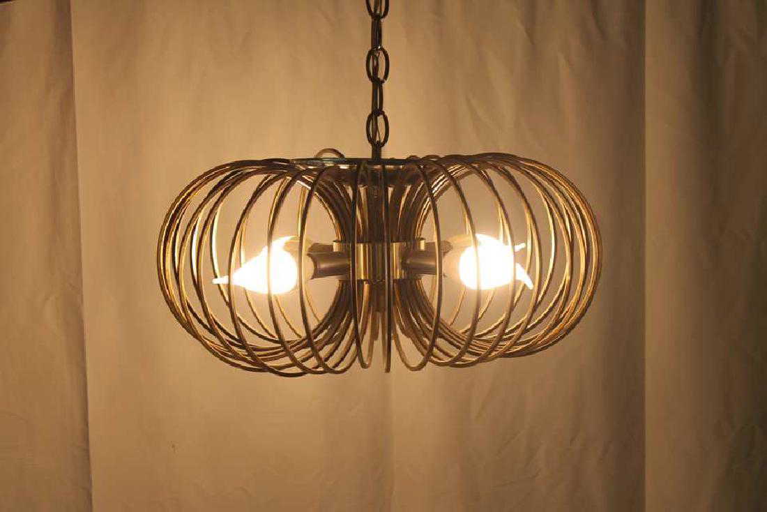 Brass Donut Shaped Pendant Light