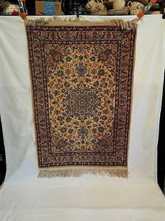 Nain silk rug: Nain silk rug 42"x 28". Excellent condition .