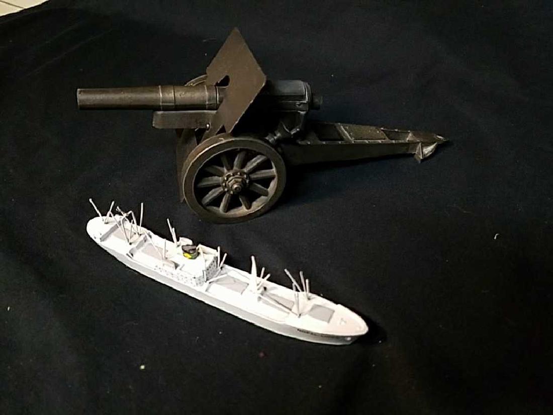 Metal Cannon lighter and Ship (1 of 7)