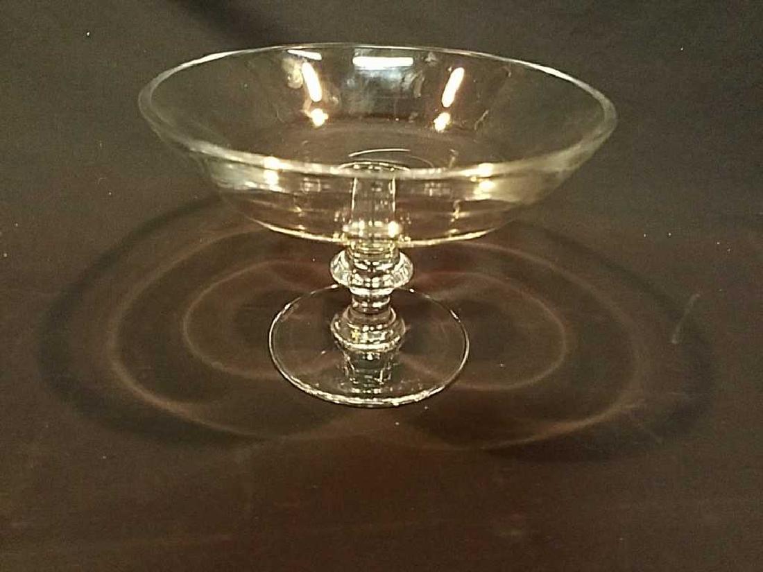 Vintage Val St Lambert signed  Crystal Compote (1 of 4)
