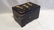 Black lacquer jewelry box with Jade/Bone figures - 8