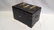 Black lacquer jewelry box with Jade/Bone figures - 9