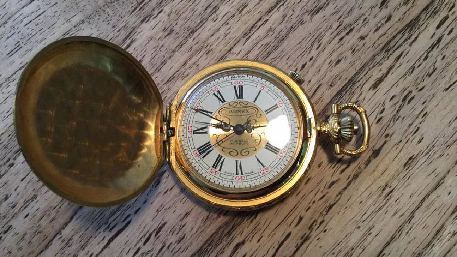 Arnex 17 Jewels Incabloc Pocket Watch