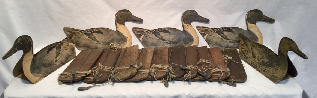 Vintage Johnson's Folding Fiberboard Duck Decoys (1 of 8)