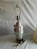 Chinese painted porcelain table lamp brass stand - 3