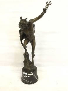 Bronze statue of Mercury by GIambologna: Bronze statue of Mercury by GIambologna 25"