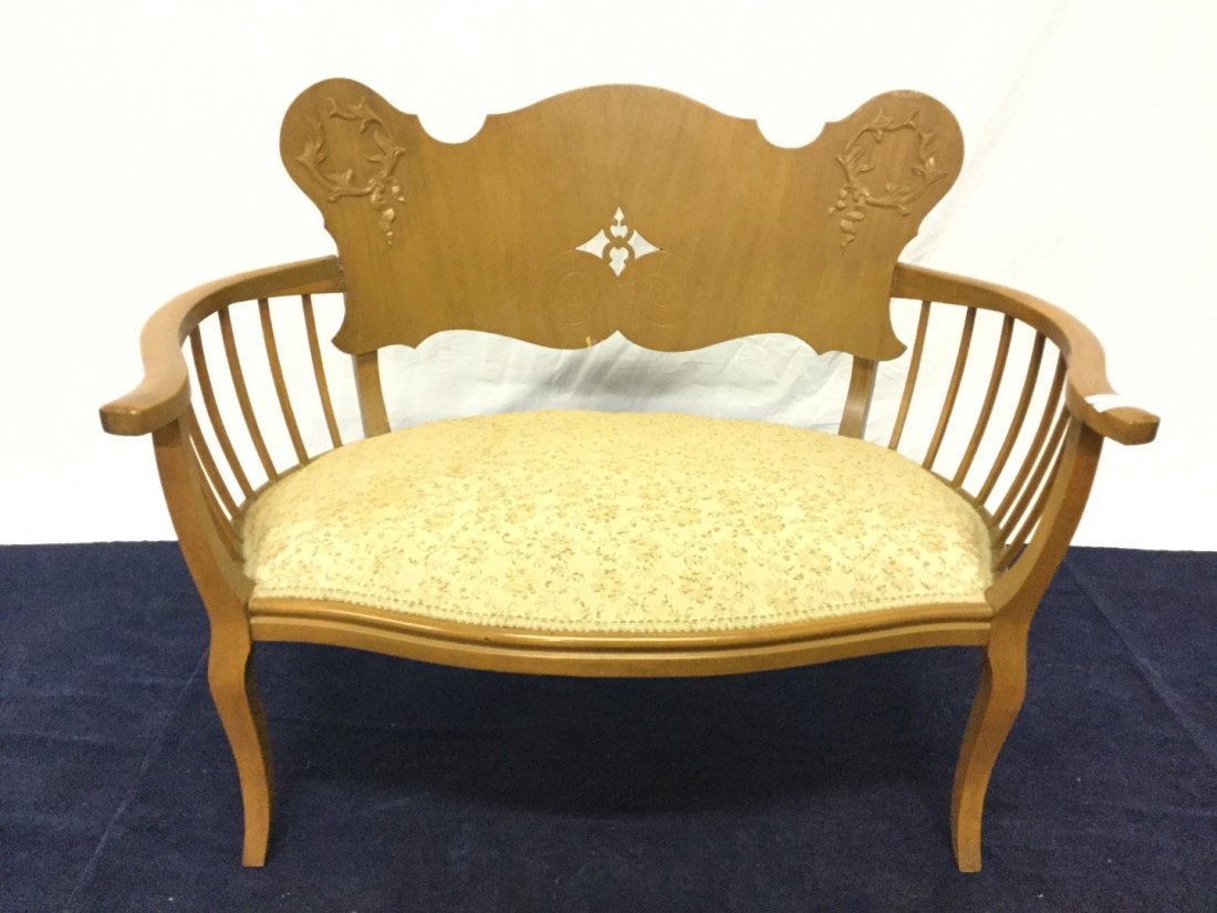 Upholstered loveseat: Upholstered loveseat