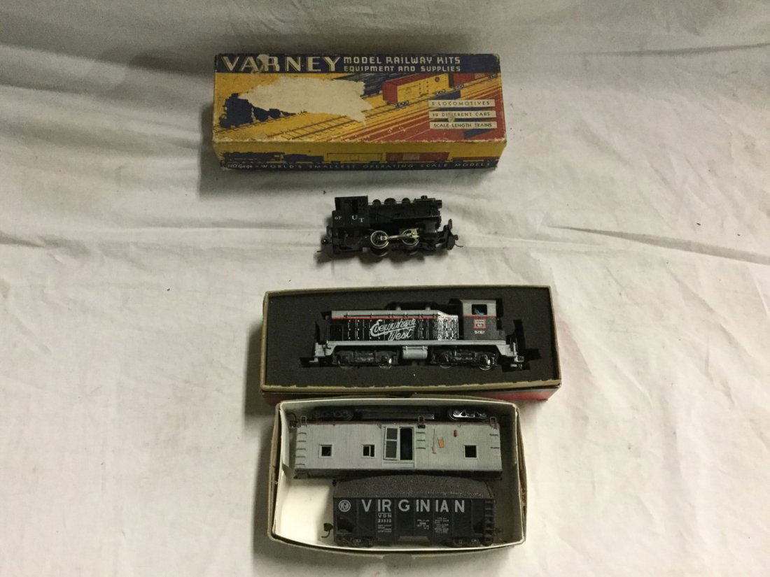 Varney Model Trains: Varney Model Trains including Everywhere west engine and Misc. may not be in original boxes.