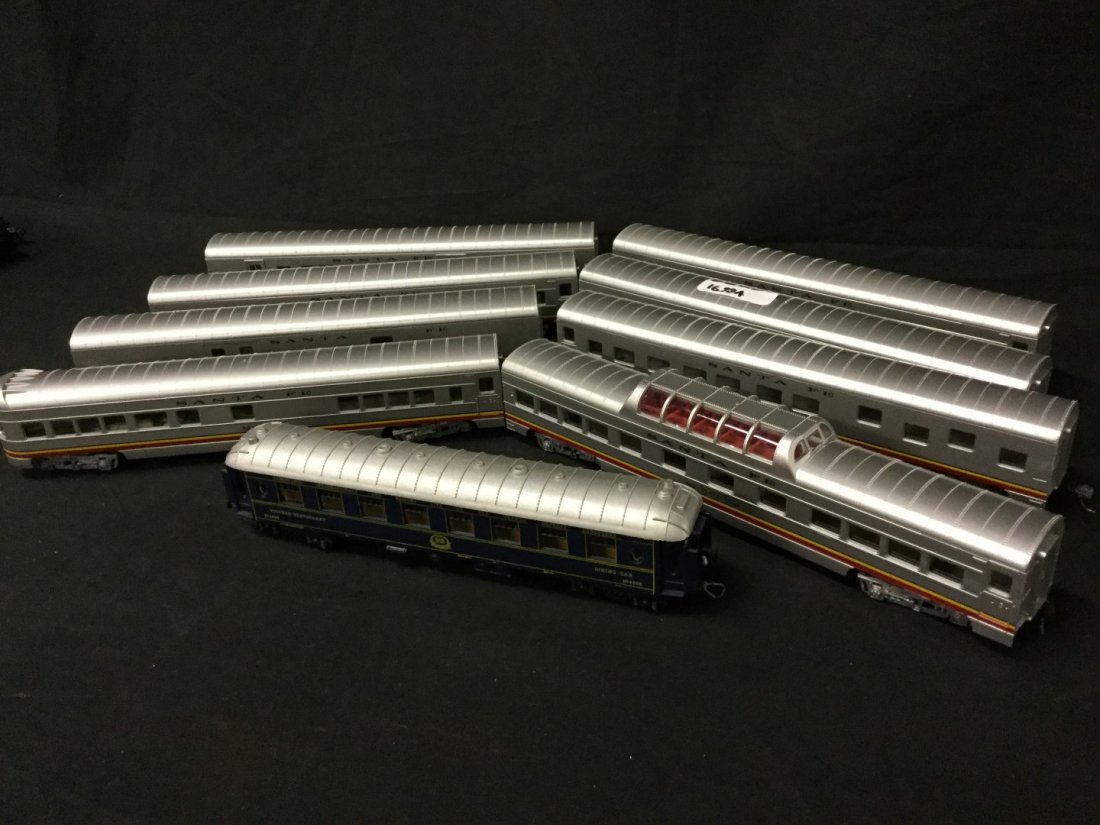 Seven Santa Fe line passenger cars one Santa Fe line (1 of 3)