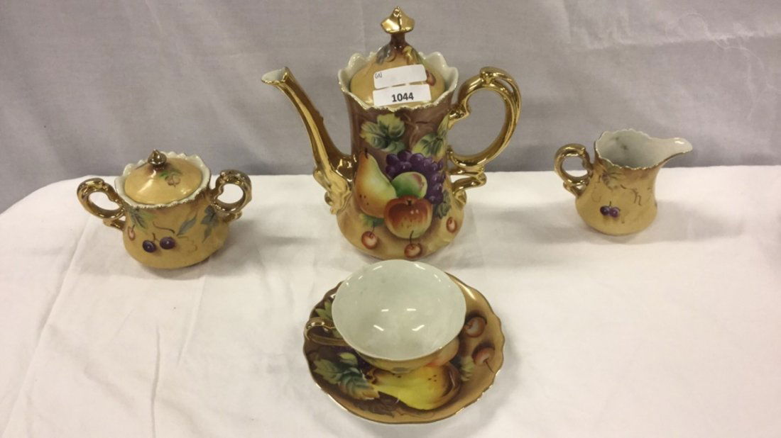 Set of Lefton chocolate Tea set (1 of 2)