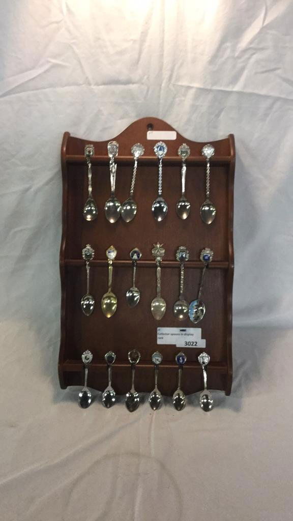 Collector spoons in display rack (1 of 1)
