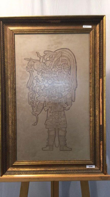 Maya Chief tile artwork. (1 of 3)