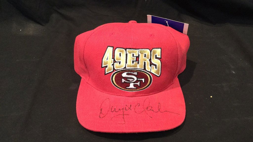 Dwight Clark signed 49ers cap (1 of 4)
