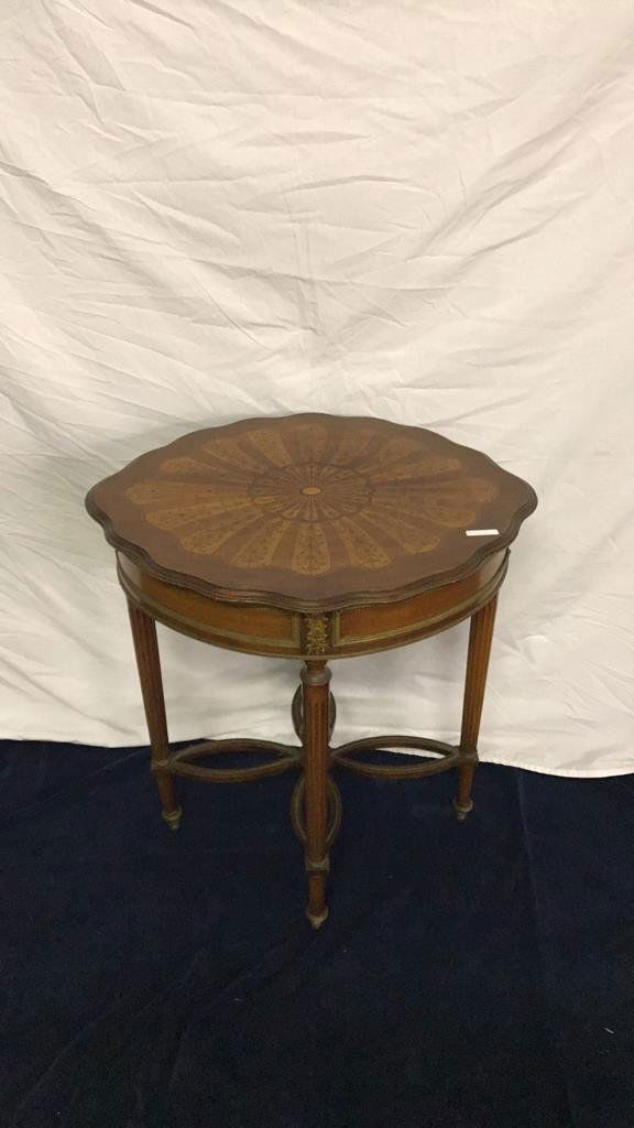 Victorian inlaid side table (1 of 4)