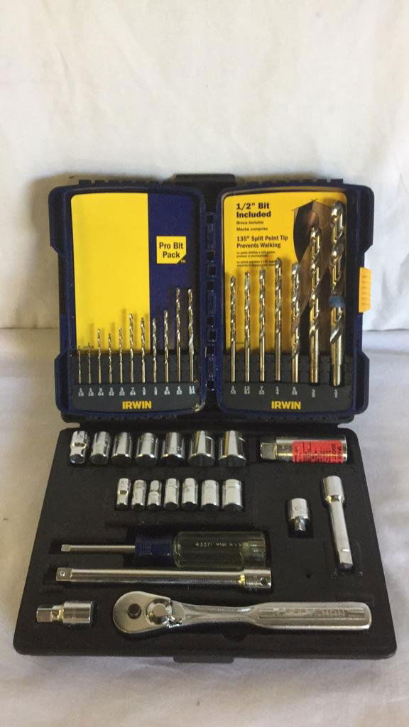 Erwin drill bit set & craftsman socket wrench set (1 of 4)