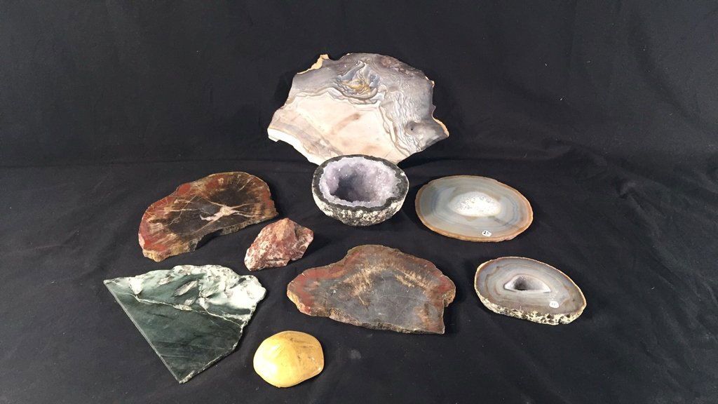 Lot of Petrified Wood and Geodes (1 of 6)