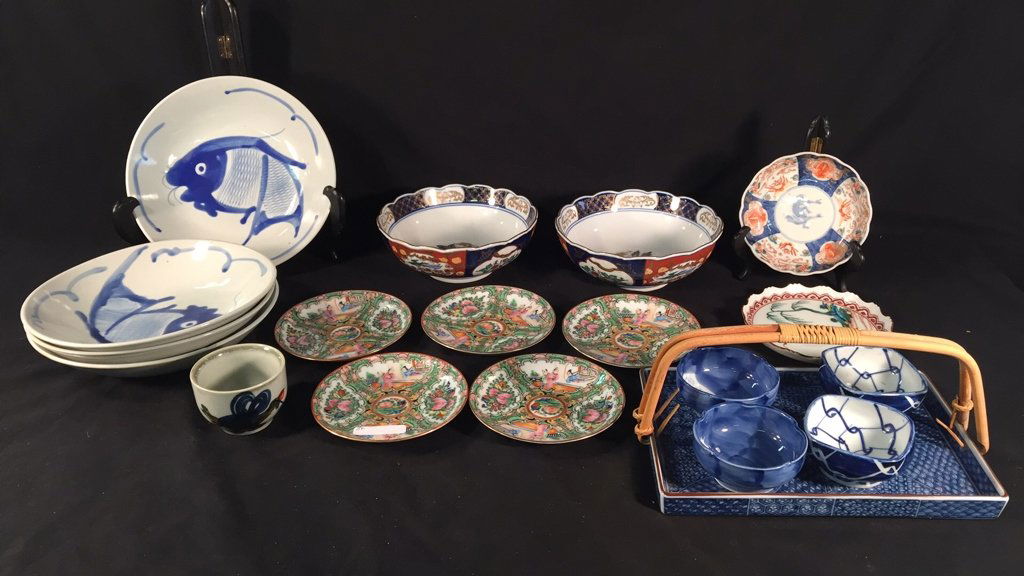 Lot of Asian Bowls and Plates (1 of 10)