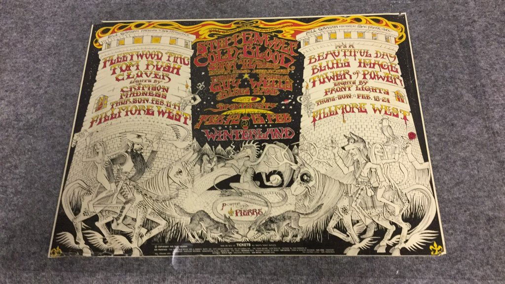 1970 Fillmore West Winterland Rock Poster (1 of 5)