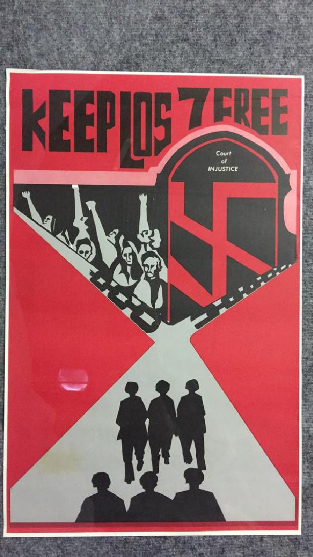 1970's Keep Los 7 Free San Francisco Poster (1 of 1)