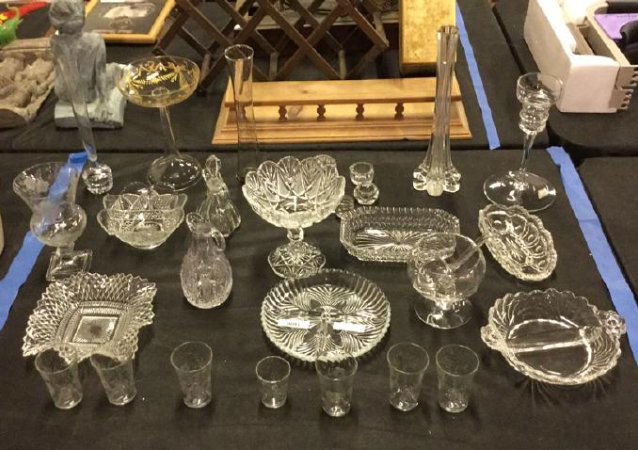 Large Lot of glassware and Crystal (1 of 3)
