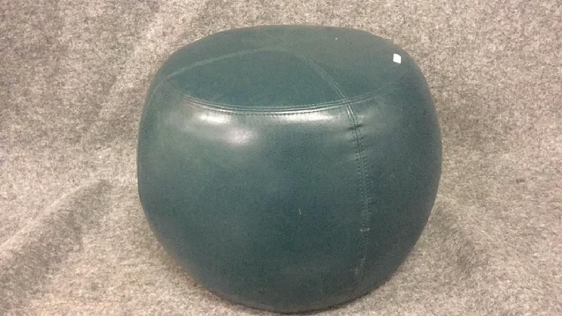 Round Leather ottoman (1 of 3)