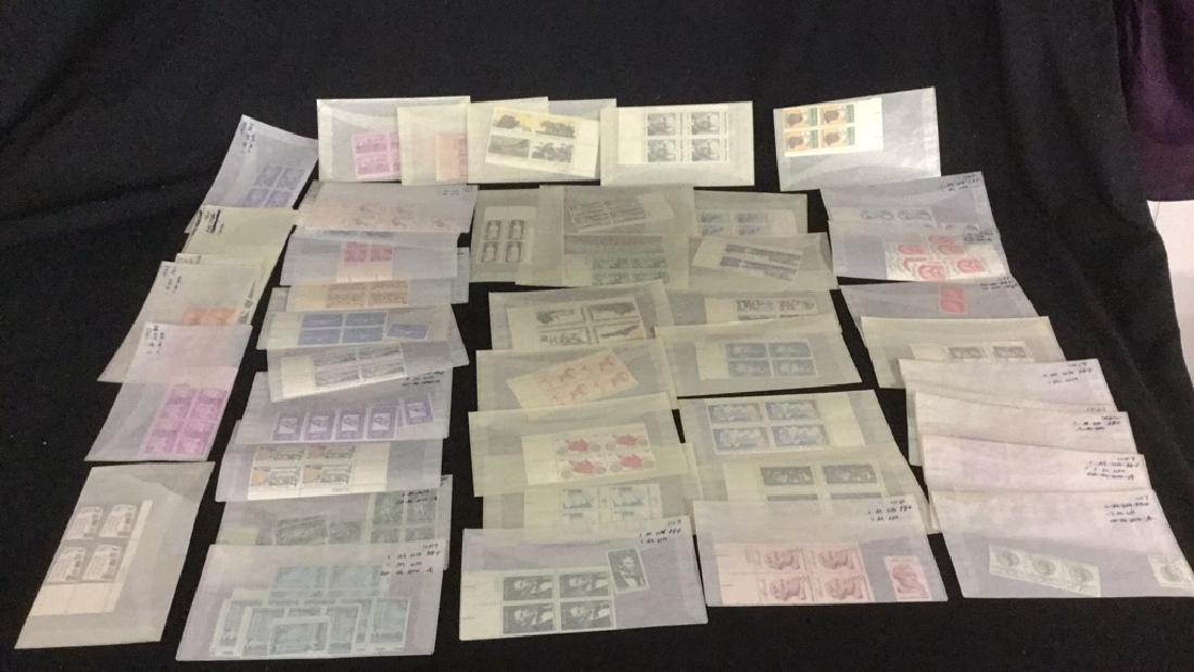 Large Lot of unused stamps: Large Lot of unused stamps including Jackie Robinson, Abraham Lincoln, battle of New Orleans, etc.
