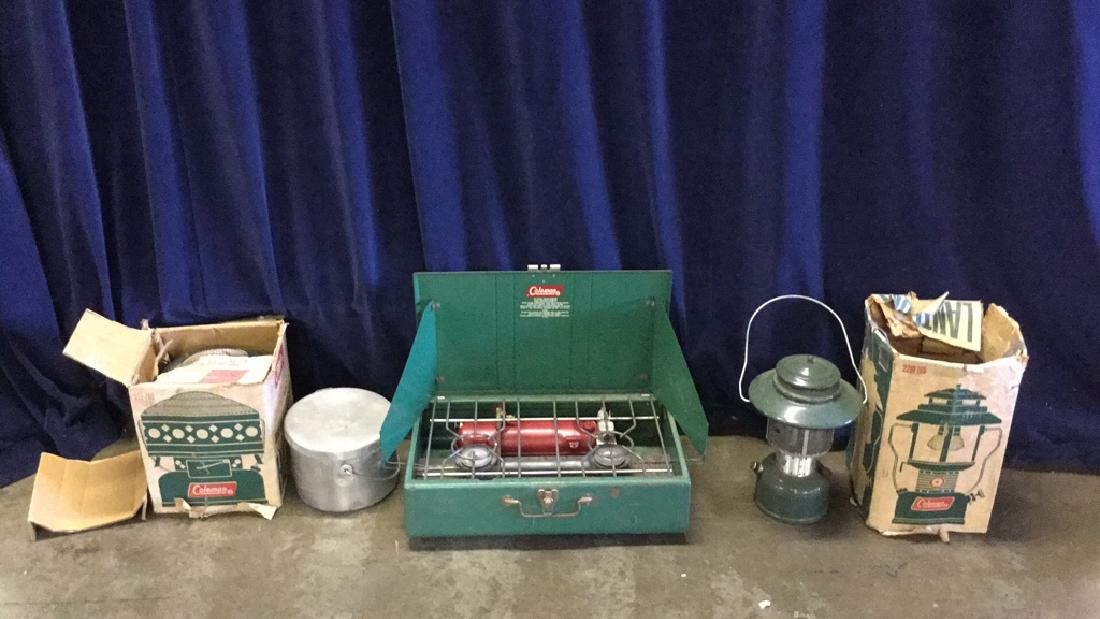 Coleman camp stove, lantern, and heater (1 of 5)