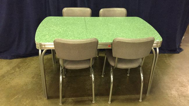 1950's Formica Top Table & Chairs (1 of 4)
