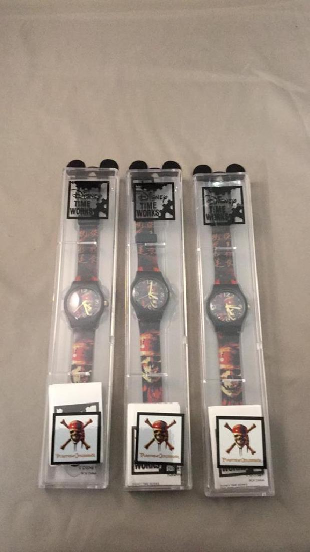 Three Disney Pirates of the Caribbean watches: Three in the box pirates of the Disney Caribbean watches