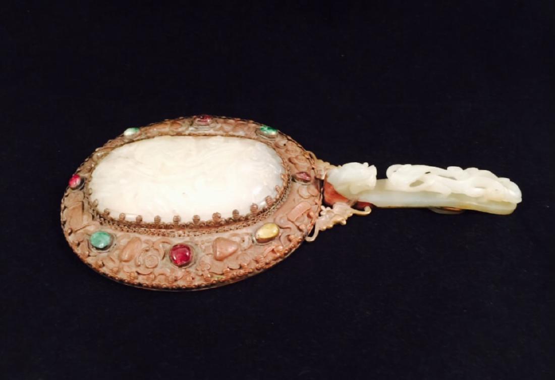 Chinese antique jade mirror (1 of 9)