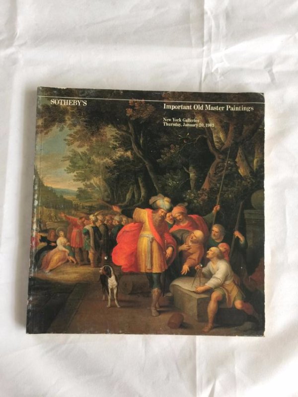 Sotheby's Catalog, Important Old Master Paintings (1 of 1)