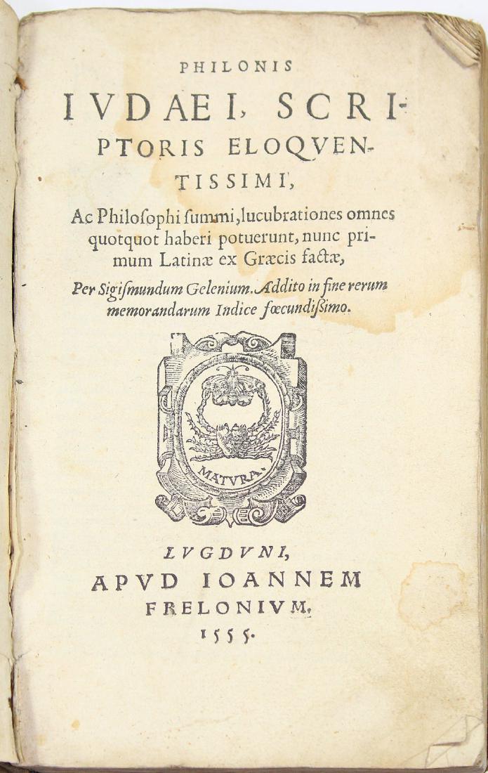 [Philosophy]FILONE DI ALESSANDRIA-LUCUBRATIONES OMNES (1 of 7)