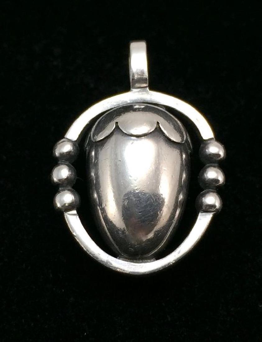 Georg Jensen Sterling Silver 925 Acorn Pendant (1 of 5)