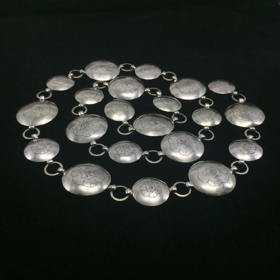 Sterling Silver Linked-Disc Vintage and Signed (1 of 7)