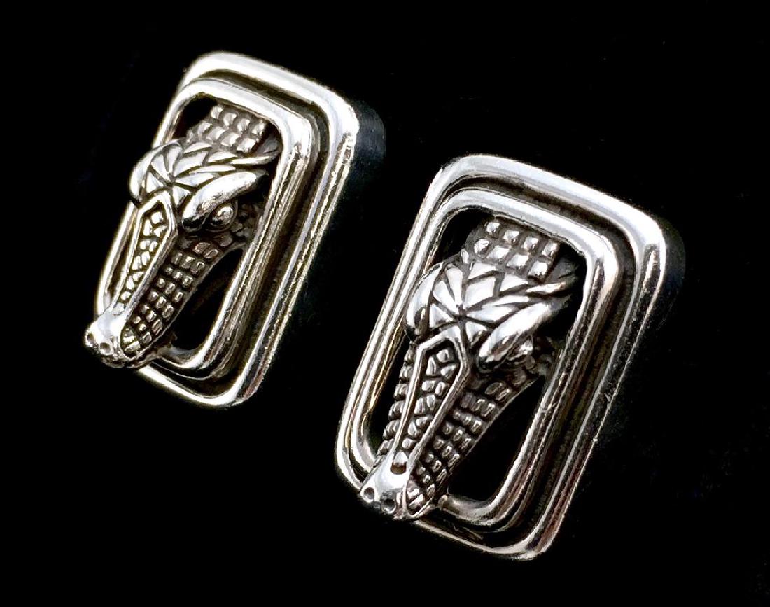 Barry Kieselstein Sterling Silver 925 Clip-On Alligator (1 of 7)