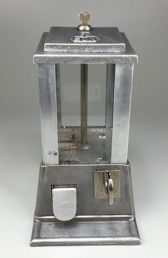 Vintage Chrome and Glass "5Â¢ Sun" Gumball or Peanuts (1 of 8)