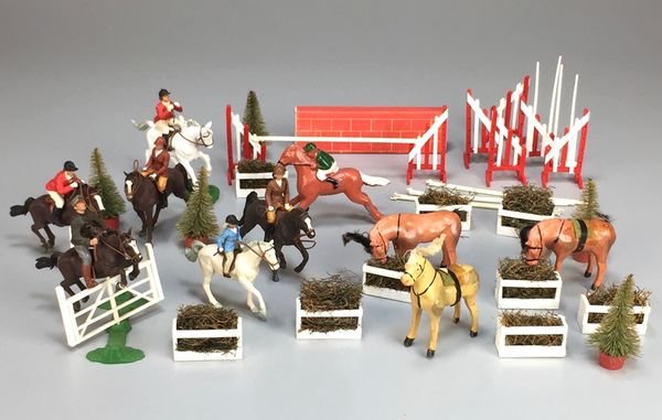 Collection of Vintage Miniature Equestrian Toy Figures (1 of 10)