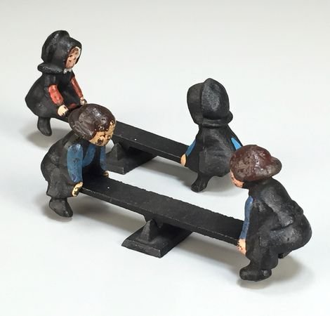 Vintage Cast Iron Amish Children on Teeter Totters (1 of 7)