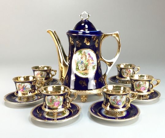 Vintage German "JLMENAU" Porcelain Demitasse Server and (1 of 10)