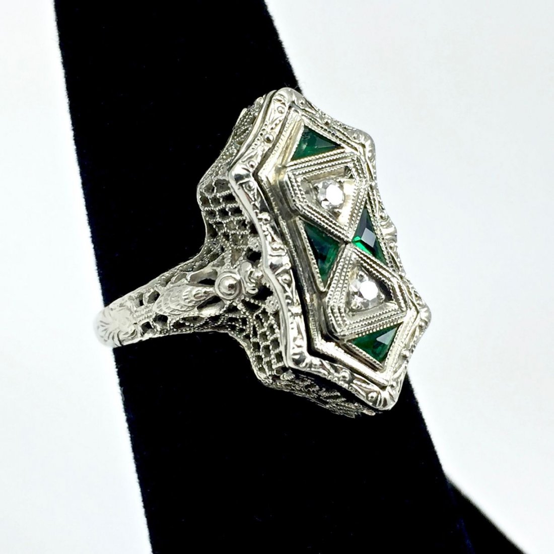 Art Deco Belais 14k Filigree Dragonfly Ring (1 of 7)