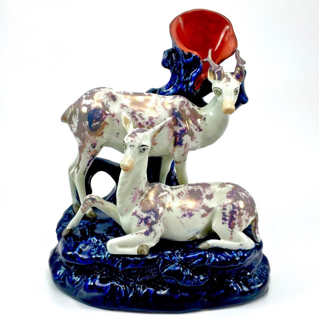 Old Staffordshire Ware Stag Family (1 of 8)