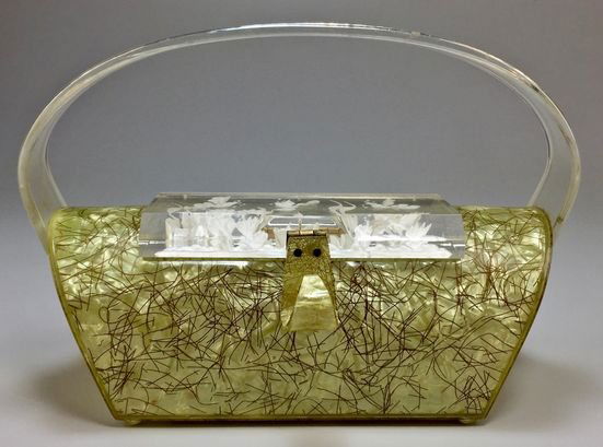 Lucite confetti online handbag