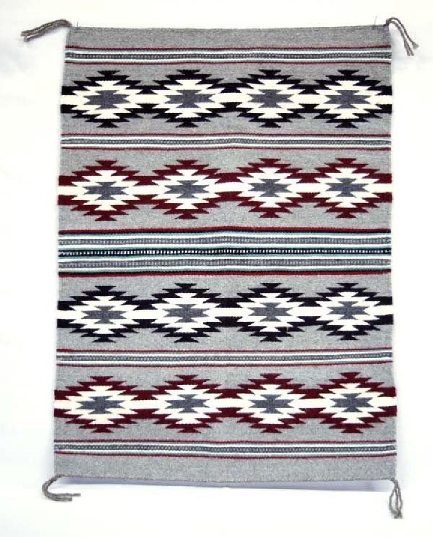 Native American Navajo Hand Woven Wool Rug 30 1/2 X 22 (1 of 2)