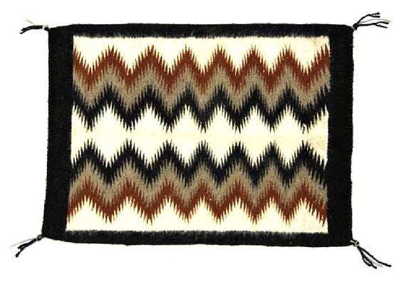 Native American Navajo Eye Dazzler Wool Hand Made Rug (1 of 2)