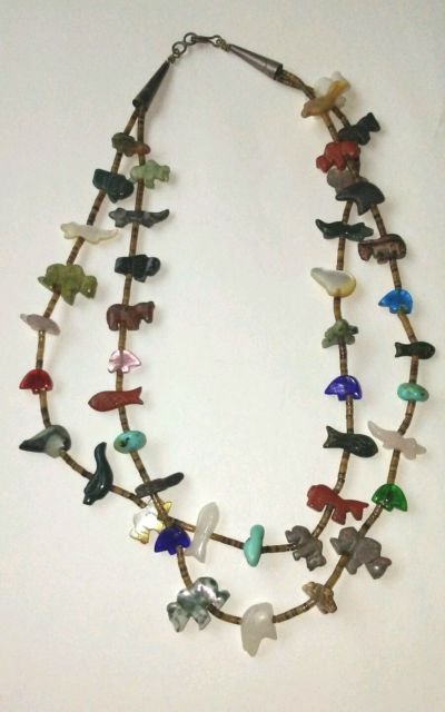 Native American Santo Domingo 2 Strand Heishi Necklace (1 of 5)