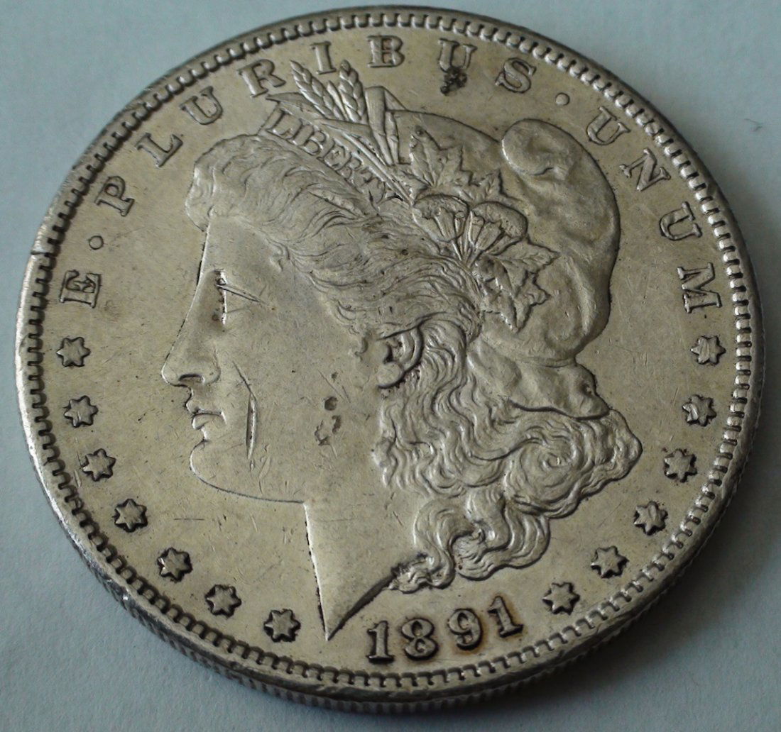 1891 S Morgan Silver Dollar United States High Grade (1 of 3)