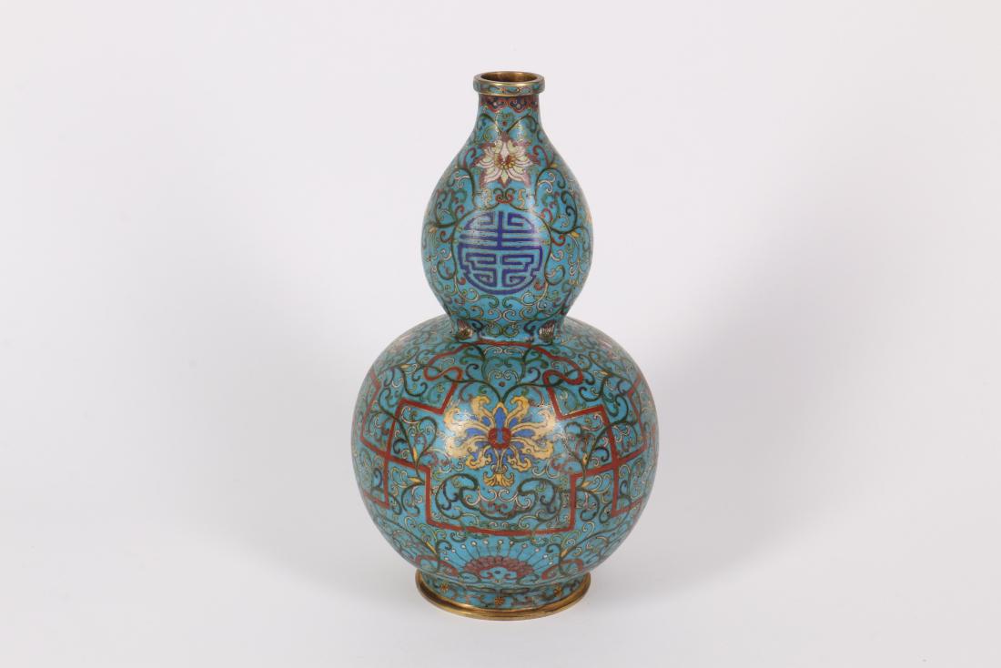 A Chinese Cloisonne Double Gourd Vase (1 of 7)