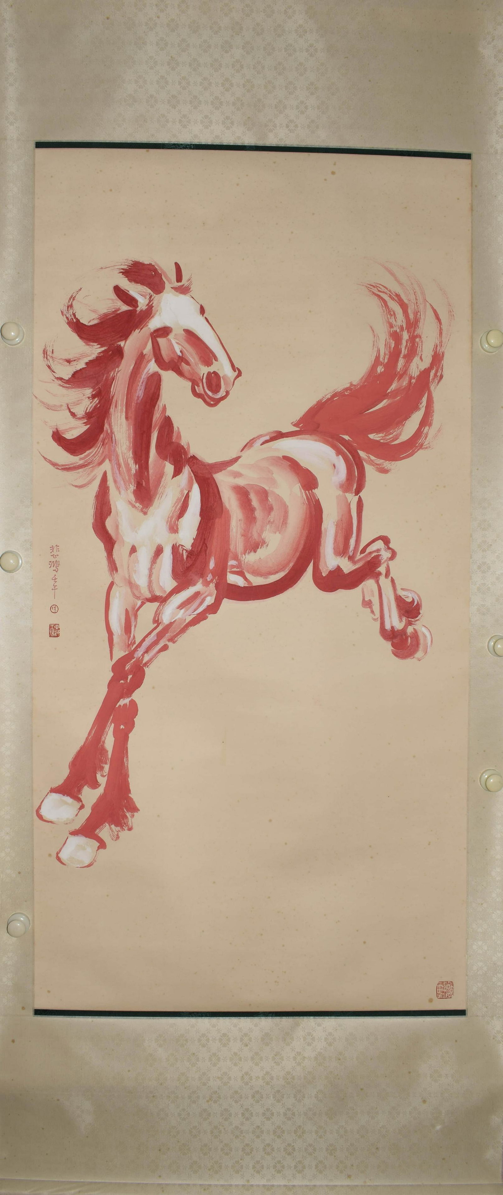 A Chinese Painting, Xu Beihong Mark: 135 Ã— 66 cm;