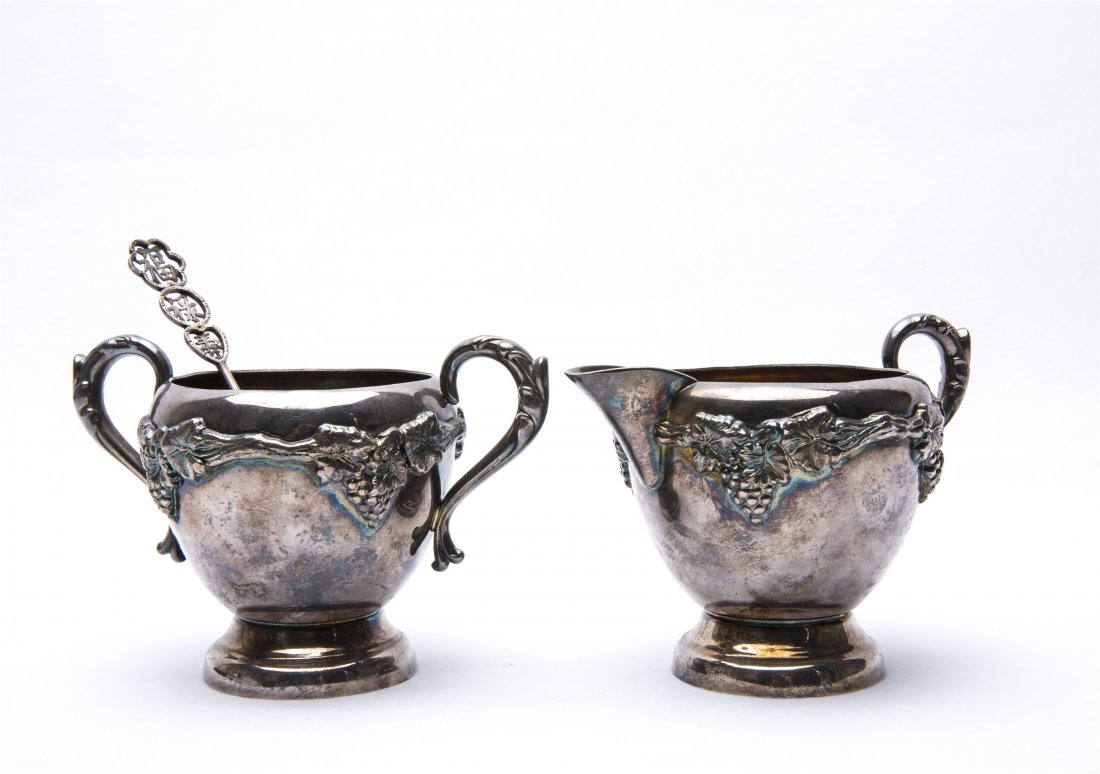 A Set of Three Silver Cups and Spoon (1 of 4)